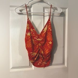 tropical pattern tank